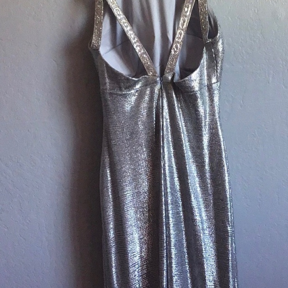 Metallic Halter Gown - Picture 5 of 7